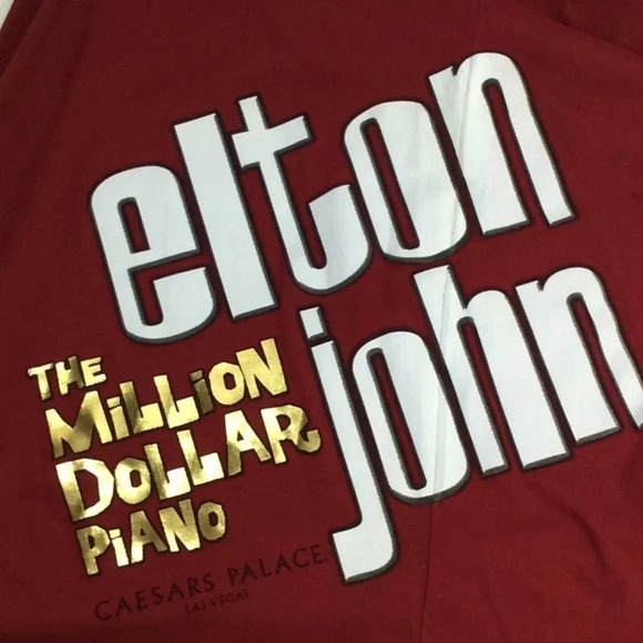 Elton John The Million Dollar Piano Show T-shirt - Picture 1 of 6